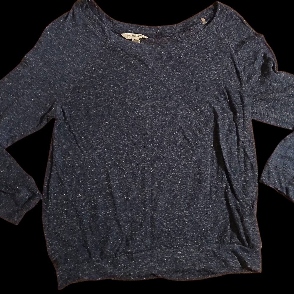Energie Navy Heather Long Sleeve Sweatshirt
